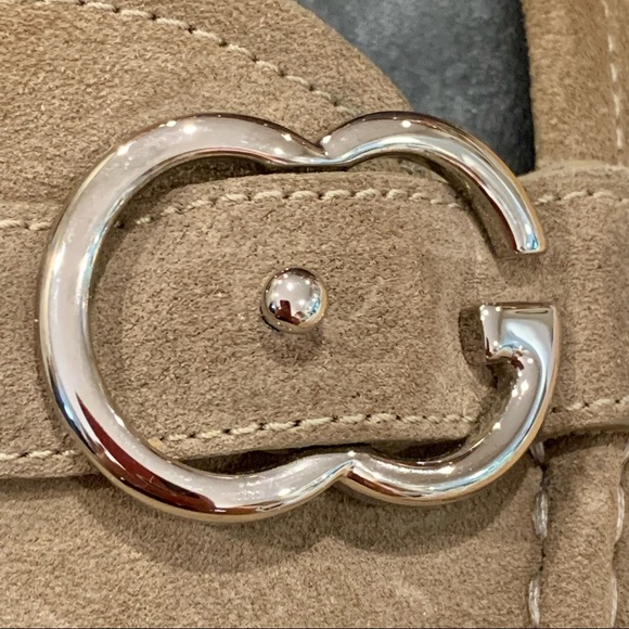 Gucci Sachalian Sport Khaki Suede Driving Loafers‎ 7.5 Men’s - Picture 11 of 16